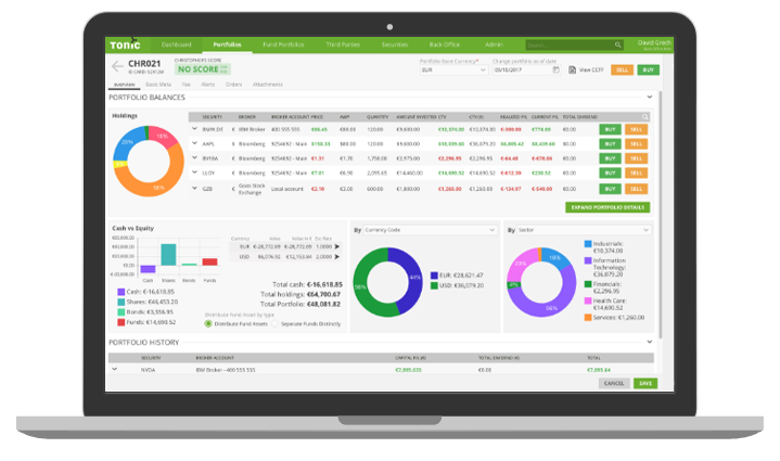 Tonic - Investor Portal - Robo advisory - desktop