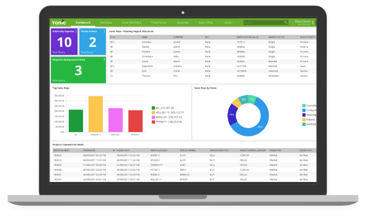 Tonic - Investor Portal - Full transparency - desktop